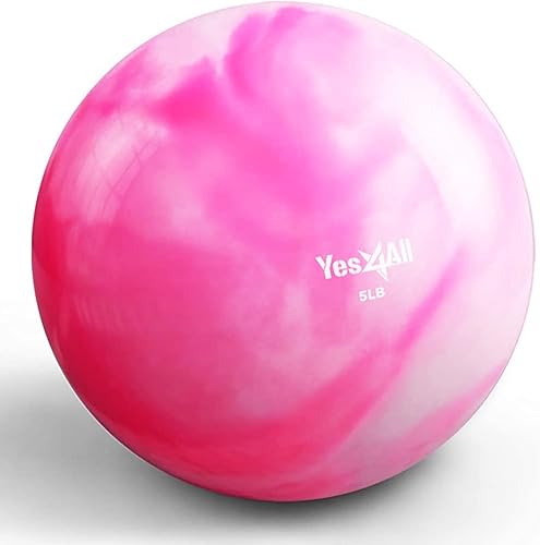 Miniatura 23 de Yes4All - Bolas de tonificación con peso para ejercicio, bolas medicinales suaves para ejercicio, pilates, yoga, equilibrio, flexibilidad, 2-10 C.