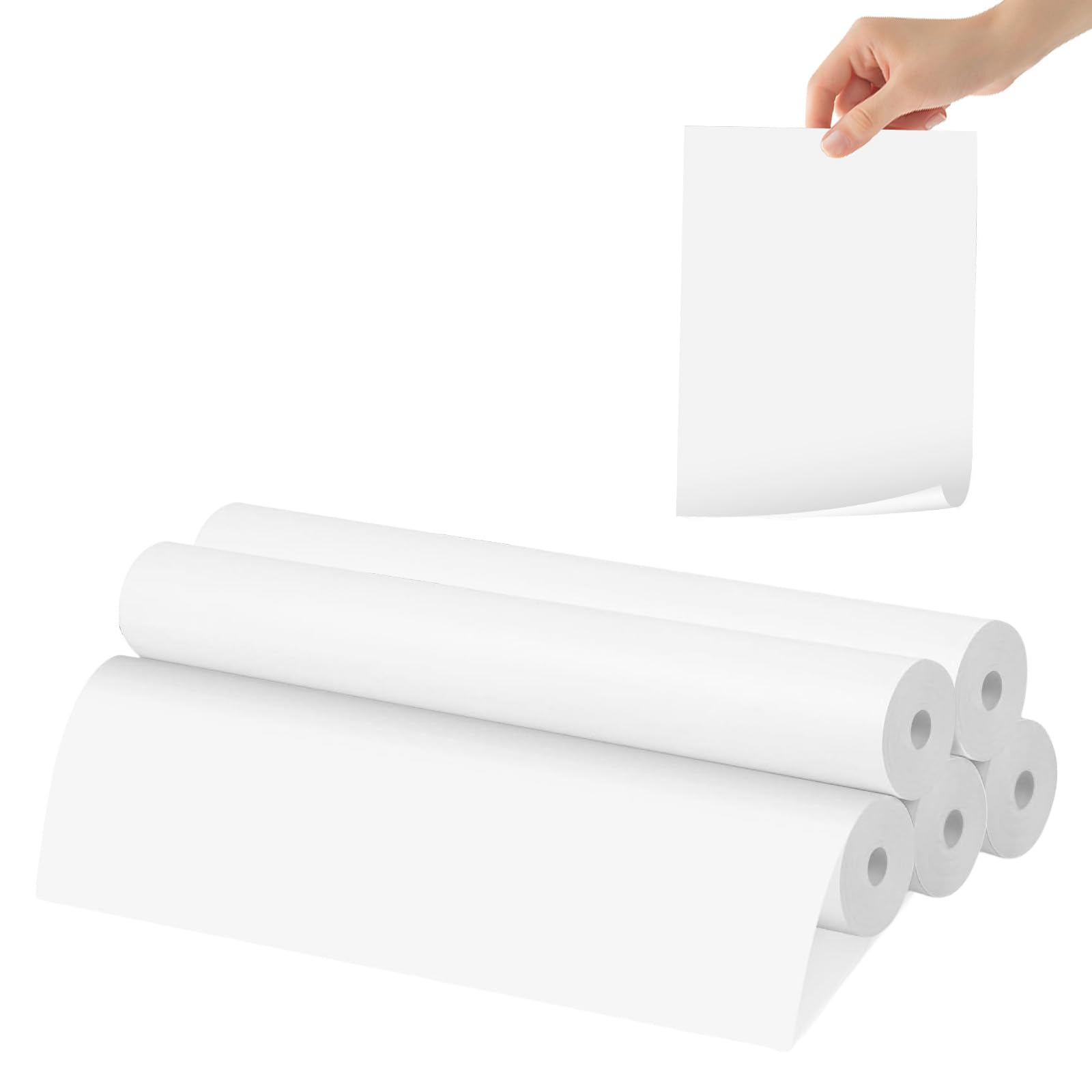 ItriAce Lot 2 Rouleaux Papier Thermique A4 - 210 Mm X 7 M - Compatible Imprimante Portable M832/M834 - 23 Feuilles/Rouleau - Sans BPA