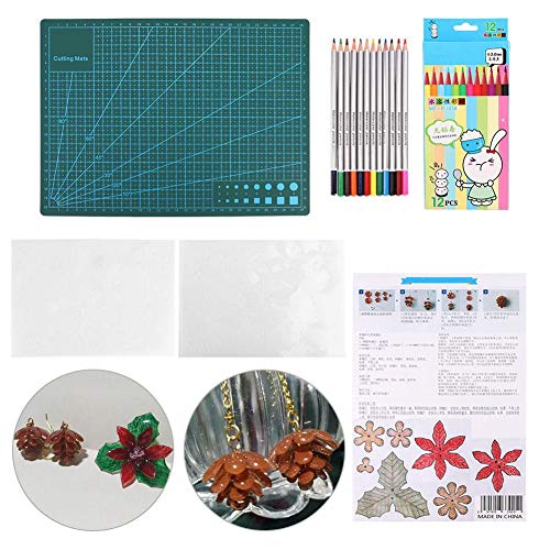 Plastica termoretraibile trasparente, orecchini e