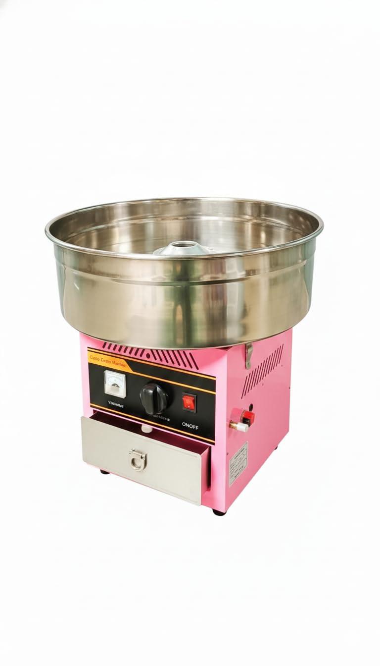 Shoppers Hub PNQ Gas Cotton Candy Machine with MS Body, Commercial Candy Floss Making Machine for Events Fairs Malls Food Courts and Catering Operations Size:31.5x32x47.5cm-image-25