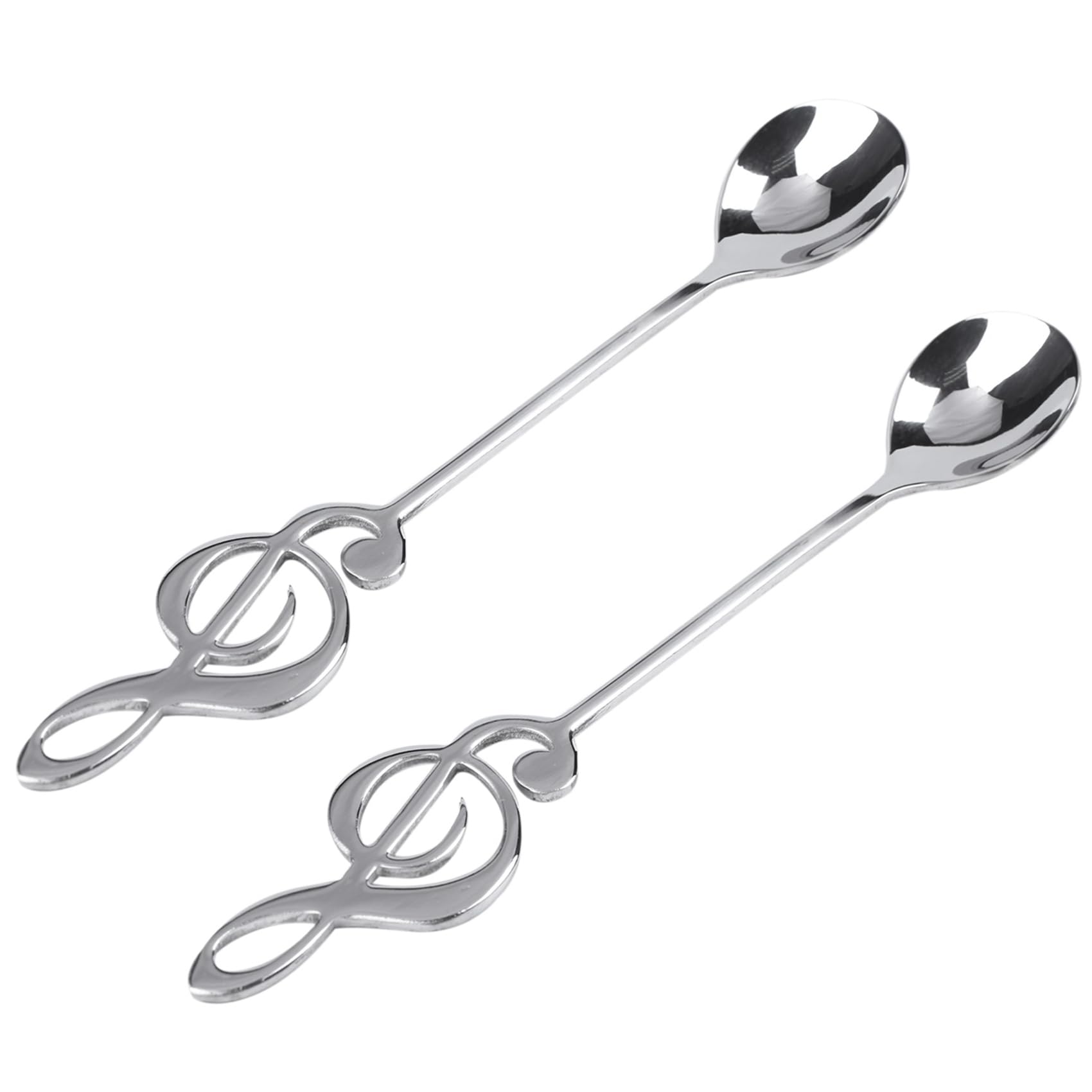 48 PièCes ThèMe de la Musique Mignonne Thé en Remuant CuillèRe CuillèRe à Café en Acier Inoxydable Note Forme Petite CrèMe GlacéE Dessert Scoop Flatware