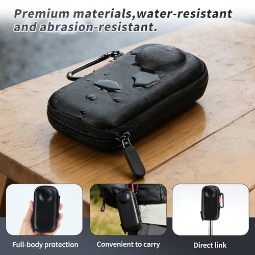 Image of Camera Protective Kit for insta 360 X4 Air Accessories Include-Screen Protector /Lens Guard /Silicone Protective Cover /Camera case(with Buckle)
