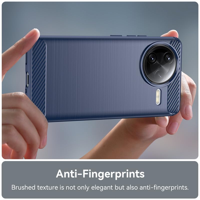 Image of Hybrid Carbon Fiber Back Case for Poco F7 Ultra (Blue)