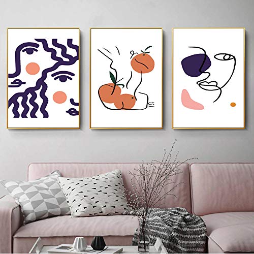 Matisse Body Line affiche giclée sur toile abstraite nordique sans cadre 50x70 cm