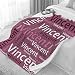AIBILEEN Personalized Name Blanket for Kids Boys and Girls, Super Soft Personalized Gifts Name Throw Blanket for Birthday ChristmasDay Valentines Day M 50X60 Inch for Teen/Travel