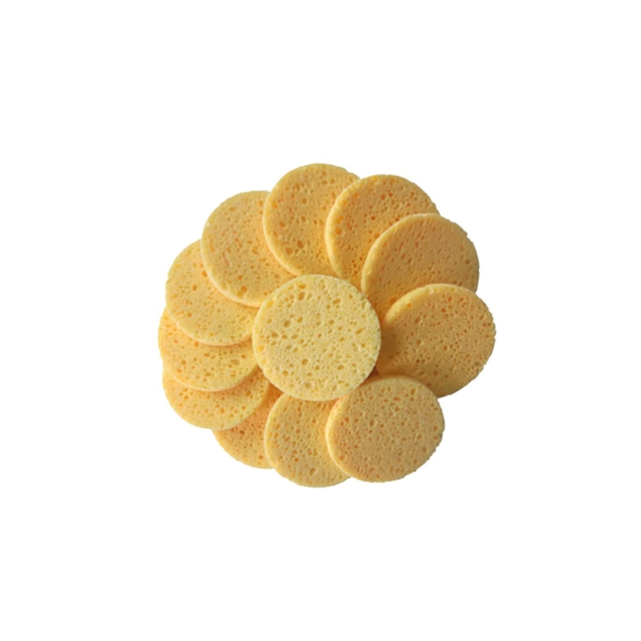 Baluue 60stücke Hautfreundliche Make-up Entferner Pads Zellulose Runde Gesichtsreinigungsschwämme Hautfarbe Für Sanfte Hautpflege Und Make-up Entfernung