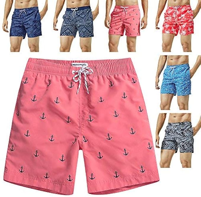 maamgic Mens Swim Trunks Quick Dry Swim Shorts with Mesh Lining Funny Swimwear Bathing Suits
