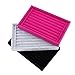 Aramox Velvet Jewelry Display Storage Box Tray Case Organiser, Fashion and Unique Design for Rings, Ear Studs, Home Jewelry Decoration