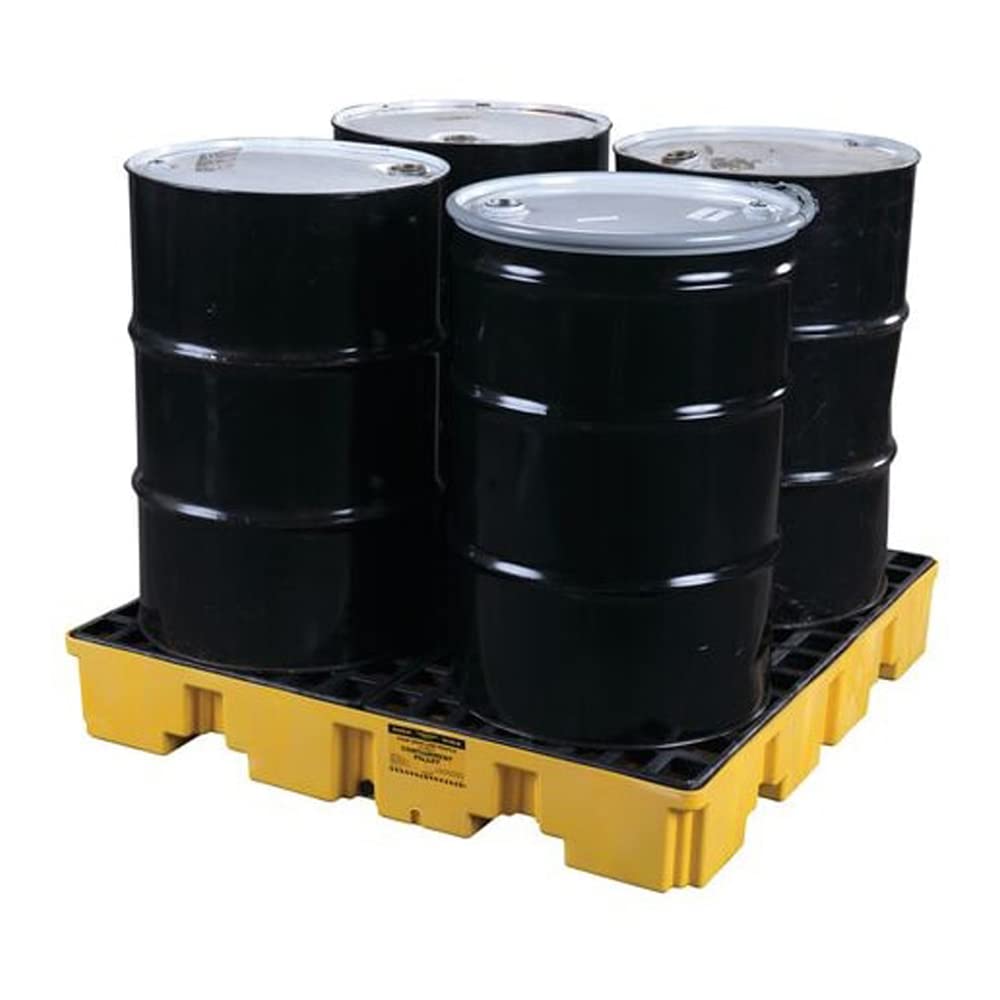 Eagle 1645 4 Drum Low Profile Containment Pallet with Drain
