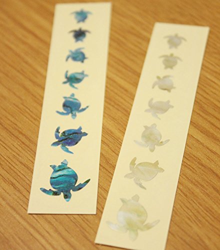 Inlay Sticker Fret Markers For Ukuleles - Sea Turtles/Honus (2 Colours Set) #TOP1