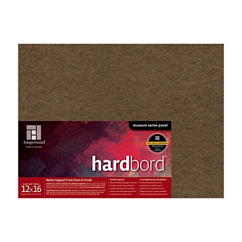 Image of Ampersand Museum Series Hardbord for Painting and Mounting, 1 /8 Inch Depth, 12X16 Inch (AMHB12)