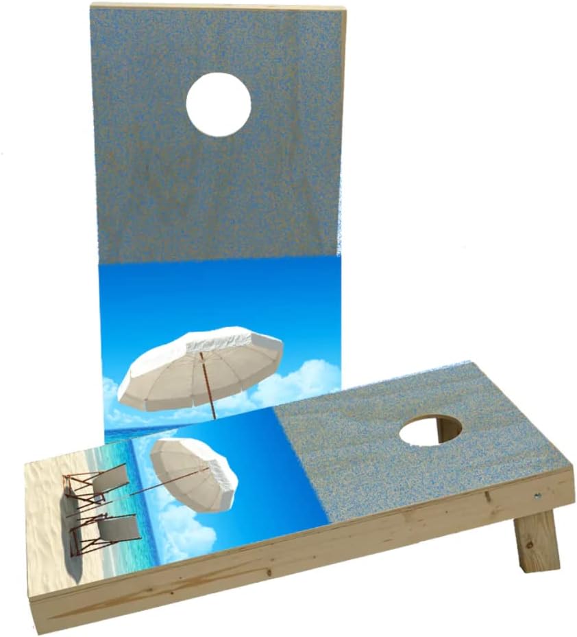 Beach #2 Custom Cornhole Board Game Set
