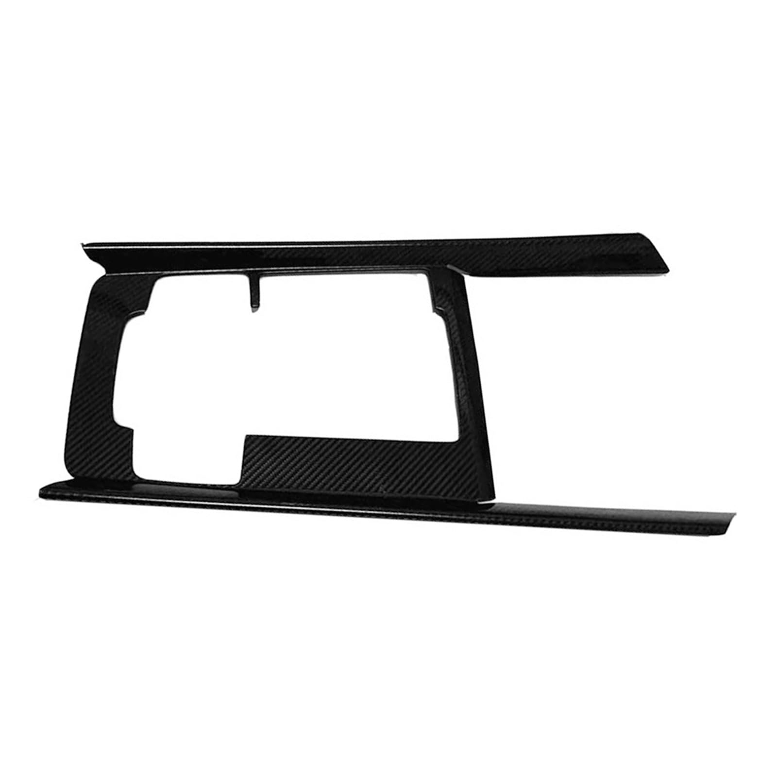 HIKNNE Qizm Car Console Gear Shift Panel Trim Cover Fit for Mazda CX-50 CX50 2023 2024 LHD Carbon Fiber Grain Stainless Steel