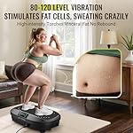 FLYBIRD Vibration Plate Exercise Machine, Adjustable Speed High Intensity Vibration for Muscle Toning Weight Loss Lymphatic Drainage, Full Body Workout Vibration Plate - Image 3