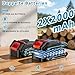 Mini Kettensäge mit Akku 4000mAh, 6 Zoll Akku kettensäge, Elektro kettensäge mit 2 Akku 2000mAh und Automatischer Öler, Handkettensäge Akku für Gartenscheren Astschere Holzschneidenz