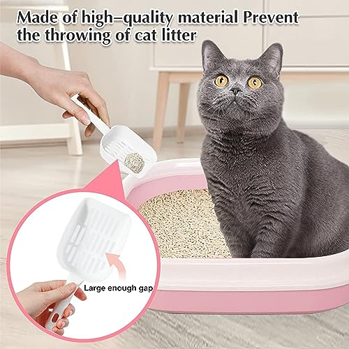 Foodie-Puppies-Cat-Litter-Box-Rim-Tray-46-x-37-x-14-cm-with-Free-Scooper-Peach-Semi-Closed-Design-and-Durable-Quality-Suitable-for-All-Adult-Cats-Kittens-Large