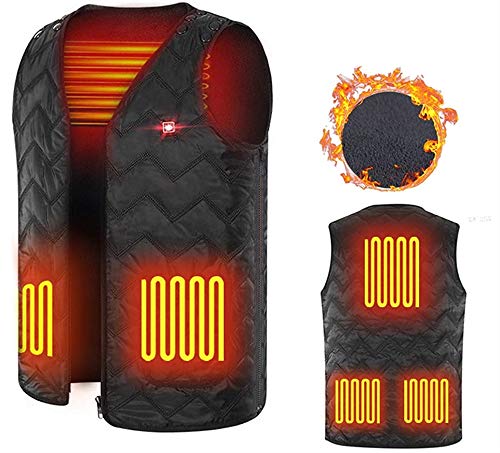 Unilove Heated Vest, Washable Size Adjustable USB Charging Heated Warm Vest for Outdoor