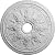 Ekena Millwork CM23RO 23 5/8-Inch OD x 4-Inch ID x 1 1/2-Inch P Rose and Ribbon Ceiling Medallion
