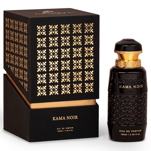 Image of Embarouge Kama Noir Luxury Gourmand Perfume for | Man Crafted In Dubai | Cinnamon, Apple & Vanilla Notes | Middle Eastern Fragrance- 100ml
