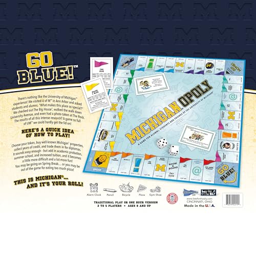 Michigan-Opoly juego de mesa temático Universidad Michigan miniatura 5