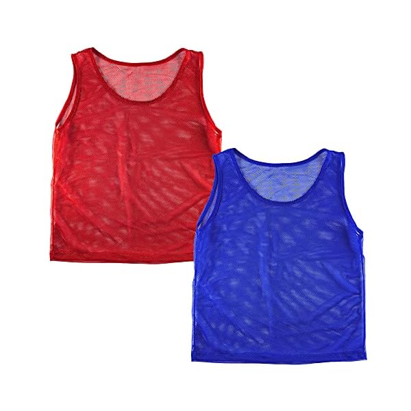 Super Z Outlet 12 Pinnies Scrimmage Vests Team Practice Jersey for Child Youth Teen Lightweight - Image 3