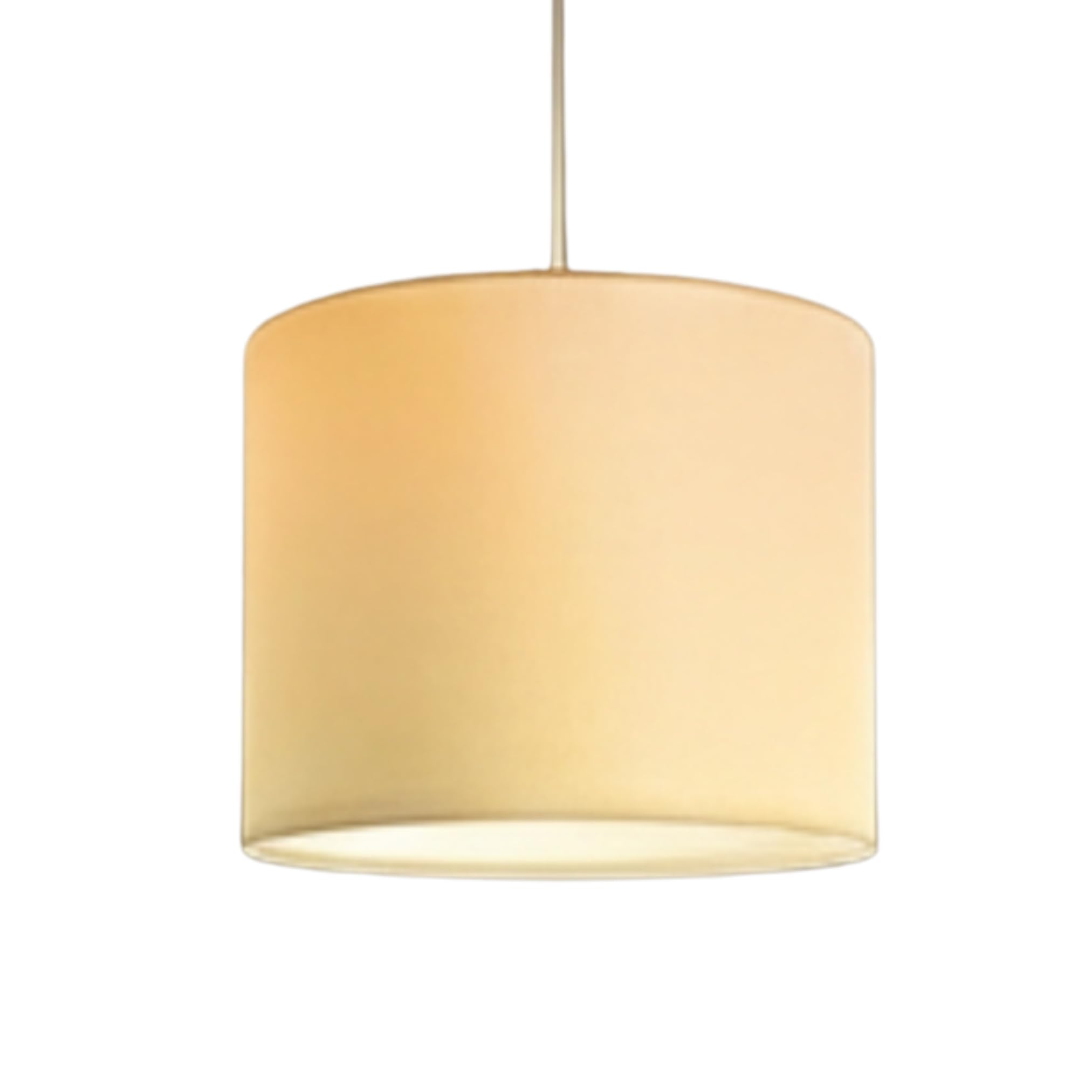 Loxton Lighting Cream Drum Lampshade, 25Cm Diameter, Cylindrical Pendant Light Shade