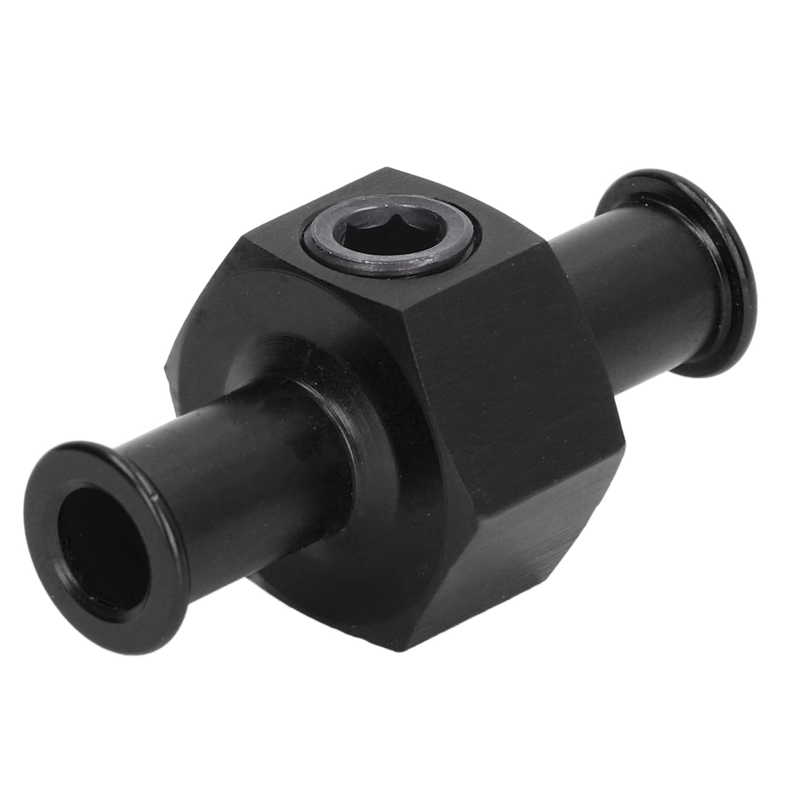 Adaptateur en T de Jauge de Pression de Carburant, Adaptateur de Jauge de Pression de Carburant en Forme de T Port de Tuyau 3/8in Raccord NPT 1/8in Pièces Automobiles Universelles(Un noir))