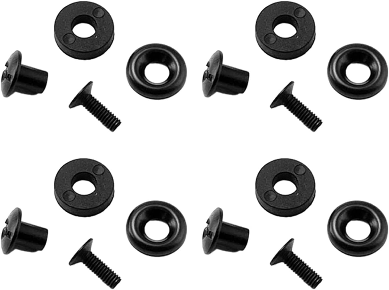 Pack of 4 Sets Black Screws Posts Head Screws Set Leather Holsters Sheath Screw Set