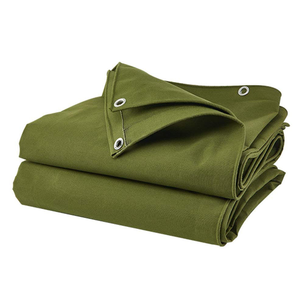 Lona impermeable y espesa OKUOKA de 4x4m verde con protector solar para exterior