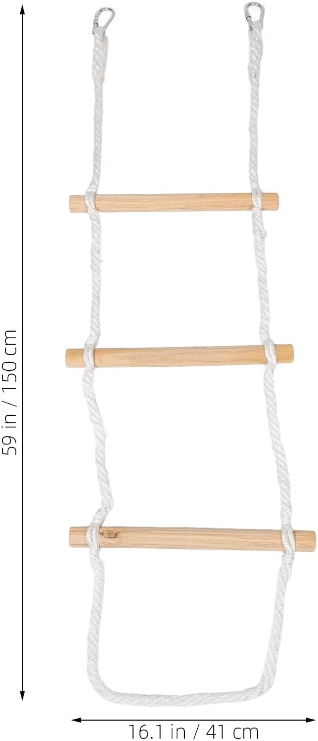 Loft Bed Climbing Rope Ladder Sturdy Portable Ladder for Boys and Girls Outdoor Climbing Wall Playset