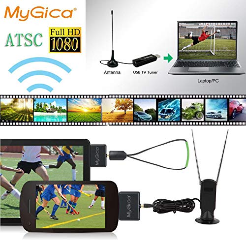 image for Mygica tv Tuner for Watching ATSC Digital TV Anywhere You go with Type
