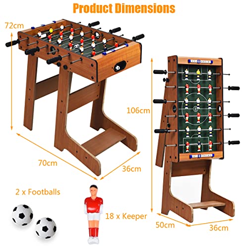 Klappbarer Tischkicker DREAMADE für Spielzimmer und Partys