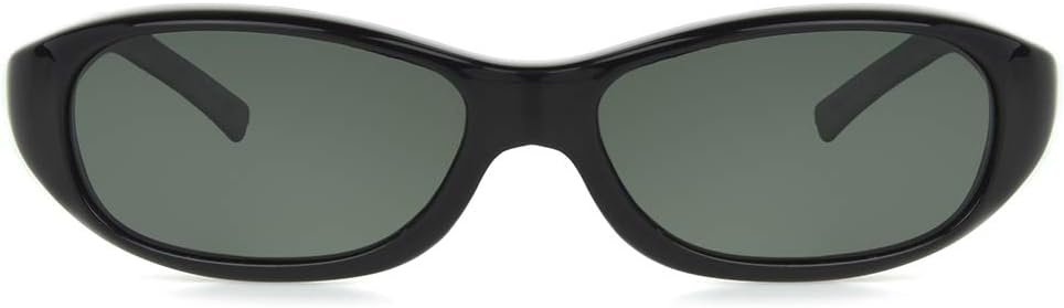 Dioptics Haven-Avalon Polarized Rectangular Fits Over Sunglasses, Black, Medium - Image 2