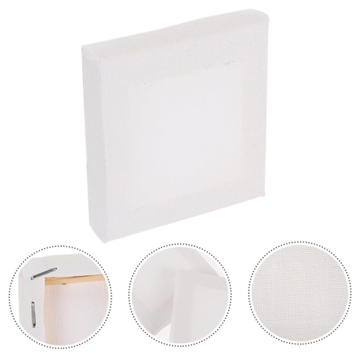60 Pièces Lot de Mini Toiles Carrées Coton Robuste pour Peinture Cadres Solides pour Projets DIY Art Décoration Maison pour Garçon Fille et Adultes