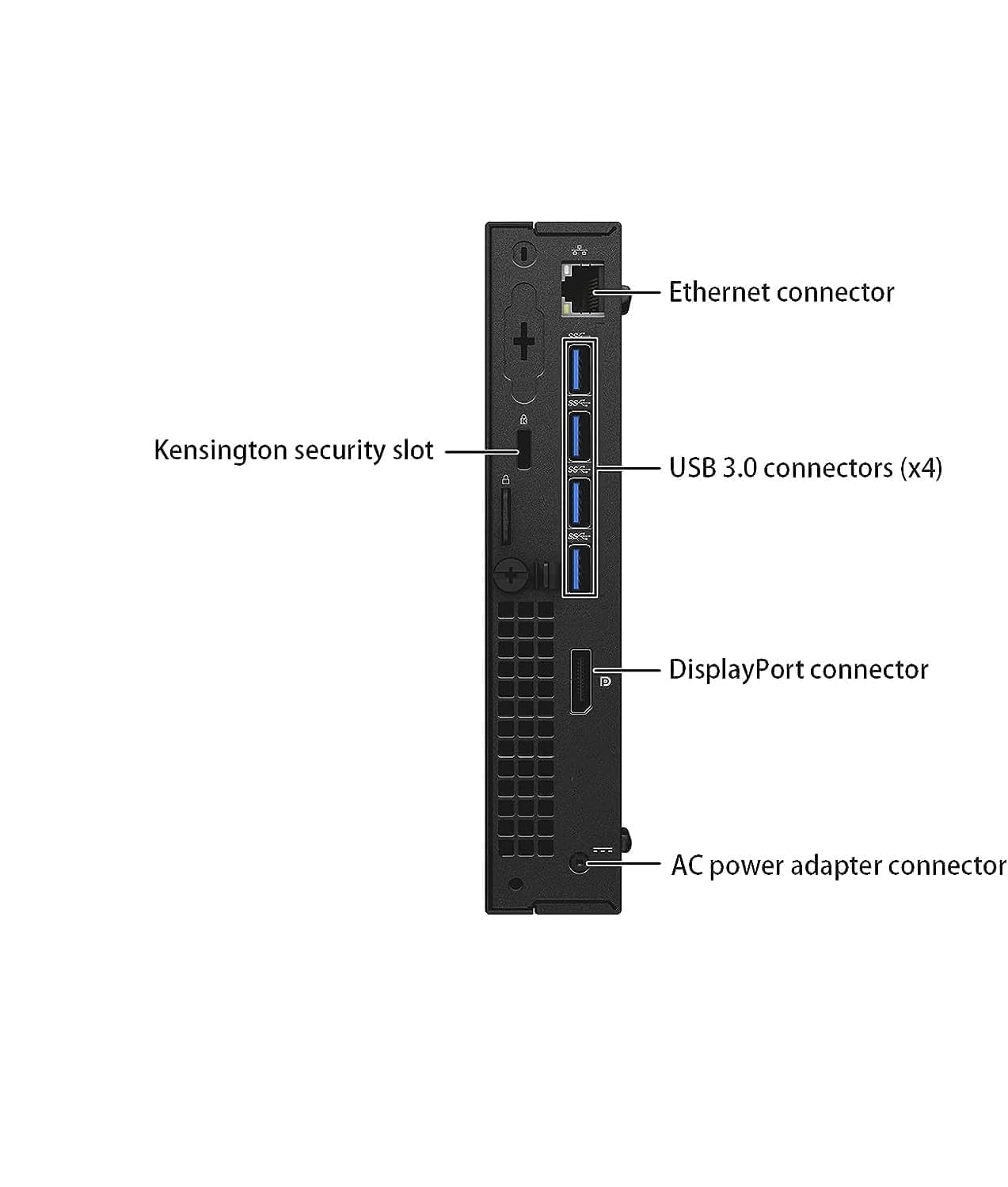 Dell Optiplex 7040 Mini Ordinateur de Bureau, Intel Core i5-6500, 8 Go de RAM, SSD 256 Go, WiFi, Bluetooth, Clavier QWERTY américain, Windows 11 Pro (reconditionné)
