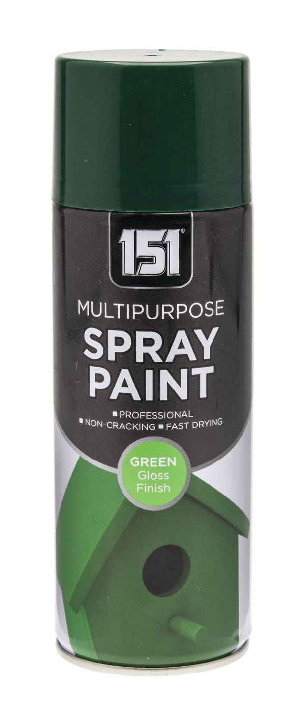 Inspired Essentials Multi-Purpose Spray Paint 400ml for Metal, Wood, Plastic, Walls, Aerosol Spray with Perfect Finish (Green, Pack of 1)