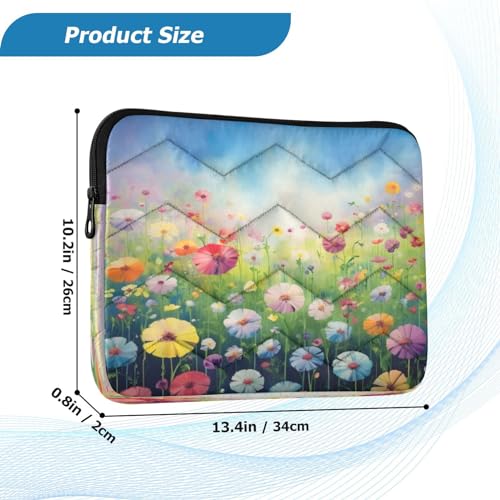 Funda para portátil flores coloridas 13-14 pulgadas miniatura 3