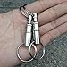 Saccgt Pull-Apart Quick Release for Key Easy Detach Double Snap for Key Chain Silver Car for Key Fashion Gift Alloy