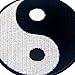 Yin Yang Chinese Taoism Symbol Embroidered Badge Iron On Sew On Patch