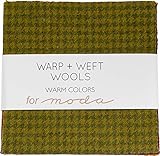 100% Wool Warm Charm Pack 12 5-inch Squares Moda Fabrics 54810PPW