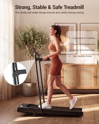 Image of Superun Walking Pad with 6% Incline, Under Desk Treadmill, 3 in 1 Portable Treadmills for Home with Remote Control LED Display, 2.5 HP Quiet Mini Treadmill for Office Home Use, 300 Lbs Capacity