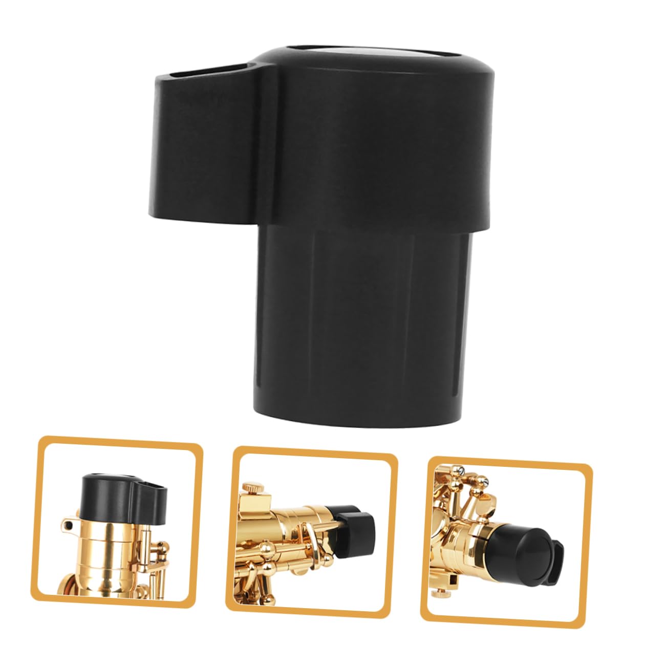 Holibanna 3Pcs Alto Saxophone End Cap Plugs Durable Plastic Neck Plugs for Alto Saxophones Dust Shielding Achieve Rich Deep Sound for Musicians and Instrument Care