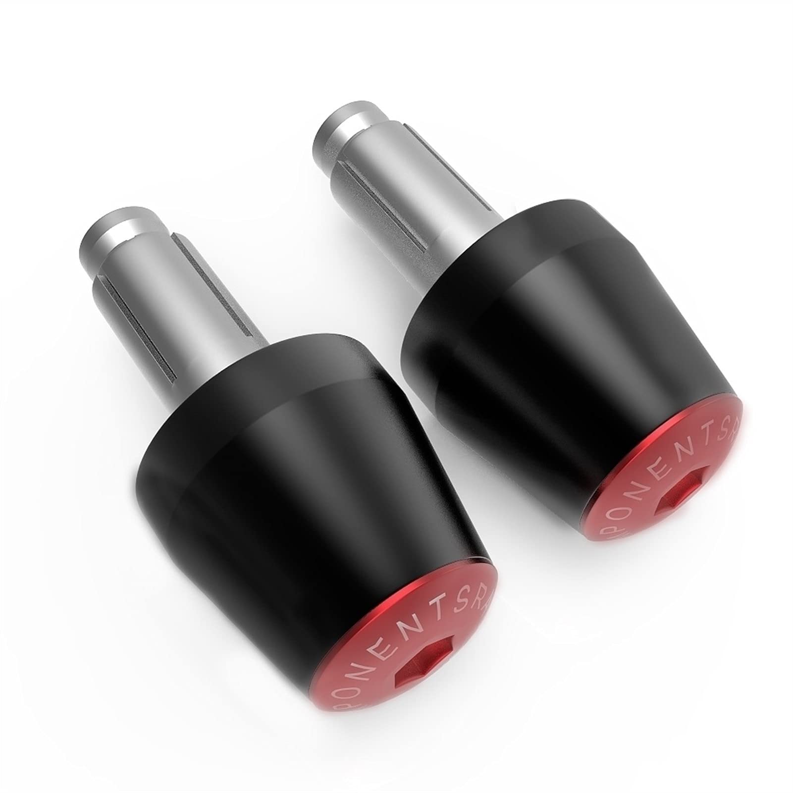 LSBY7/8" 22MM CNC Aluminum Motorcycle Handlebar Grips Ends for Suzuki GSR 600 750 1000 1300 SV650 650S Non-Slip (Color : Red)