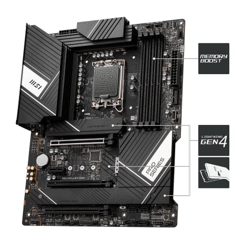MSI PRO Z790 A WIFI DDR4 carte mère Intel Z790 LGA 1700 ATX Neuf - vue 4