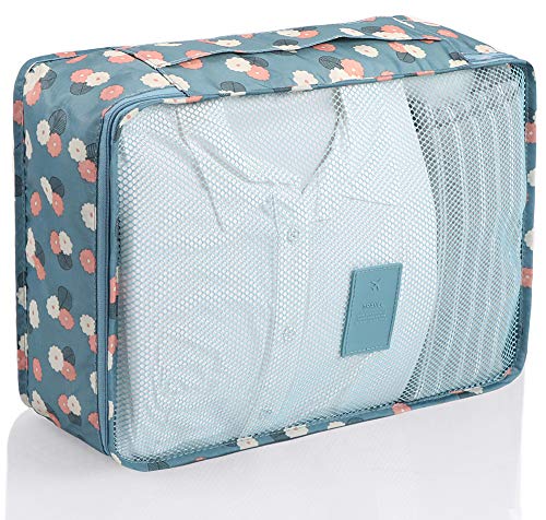 Mossio 7 Set Packing Cubes with Shoe Bag - Travel Carry On Luggage Organizer - Image 6