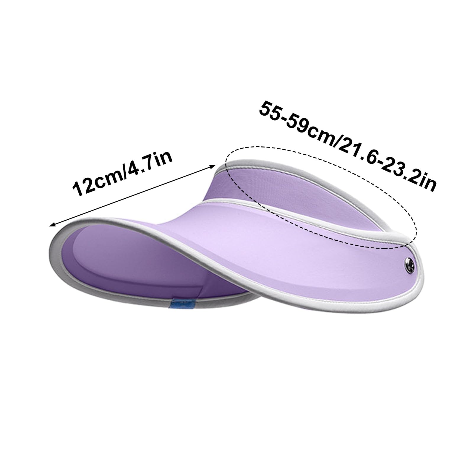 Visera Solar Transpirable Que Absorbe La Humedad, Visera Deportiva for Mujer, Ajuste Ligero y Ajustable
