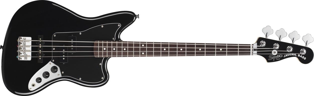 Squier by Fender 328800506 Vintage Modified Jaguar Special Short Scale Bass, Black