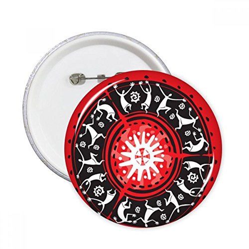 Personnaliser vêtement triste avec badge Mexique multicolore L 5pcs