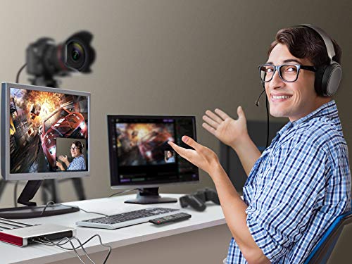 ClonerAlliance Flint D4P, Standalone Dual-4K Video Overlay Device and Audio Mixing. 1080p@60fps Video Game Capture. Remote Control, UVC and Type-C.