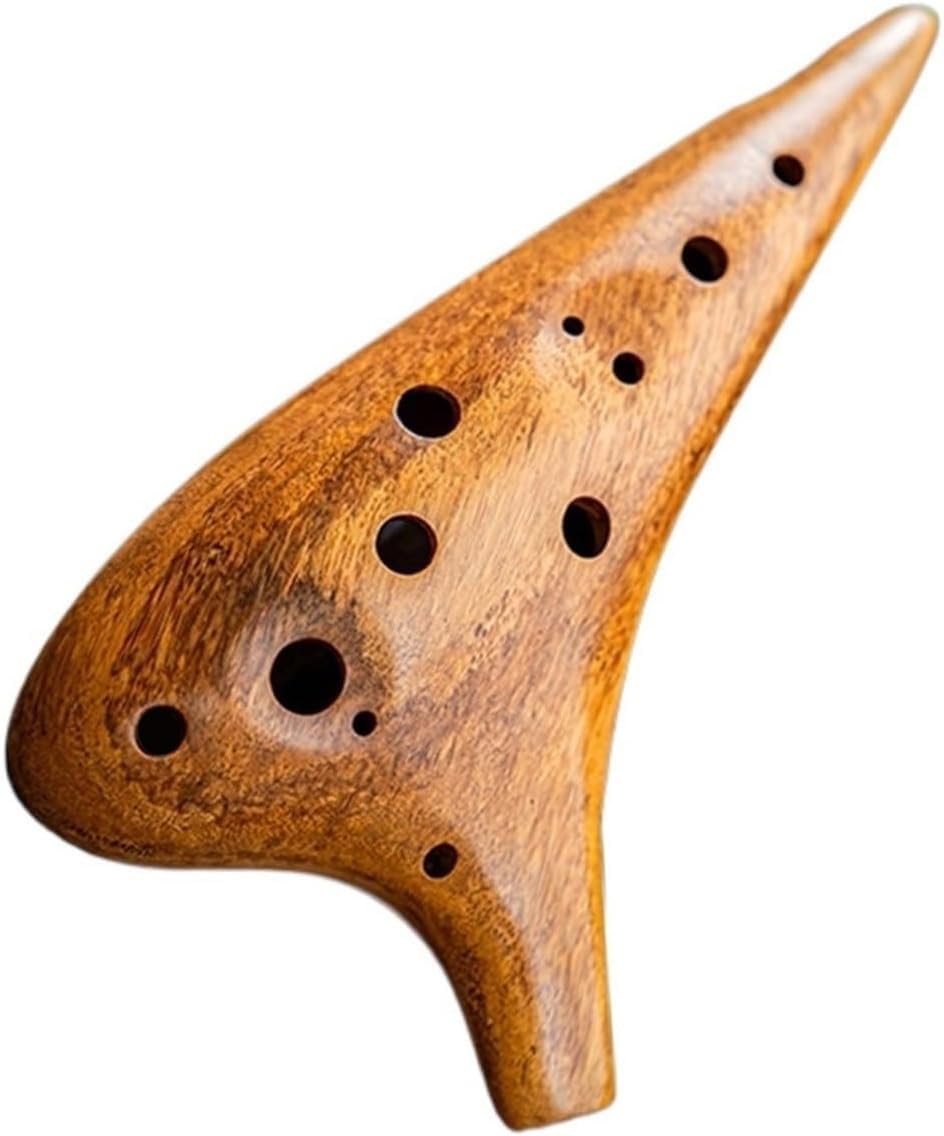 Ocarina Instrument ocarina professionnel en bois pour débutants, alto accordé en do et accordé en courant alternatif à 12 trous